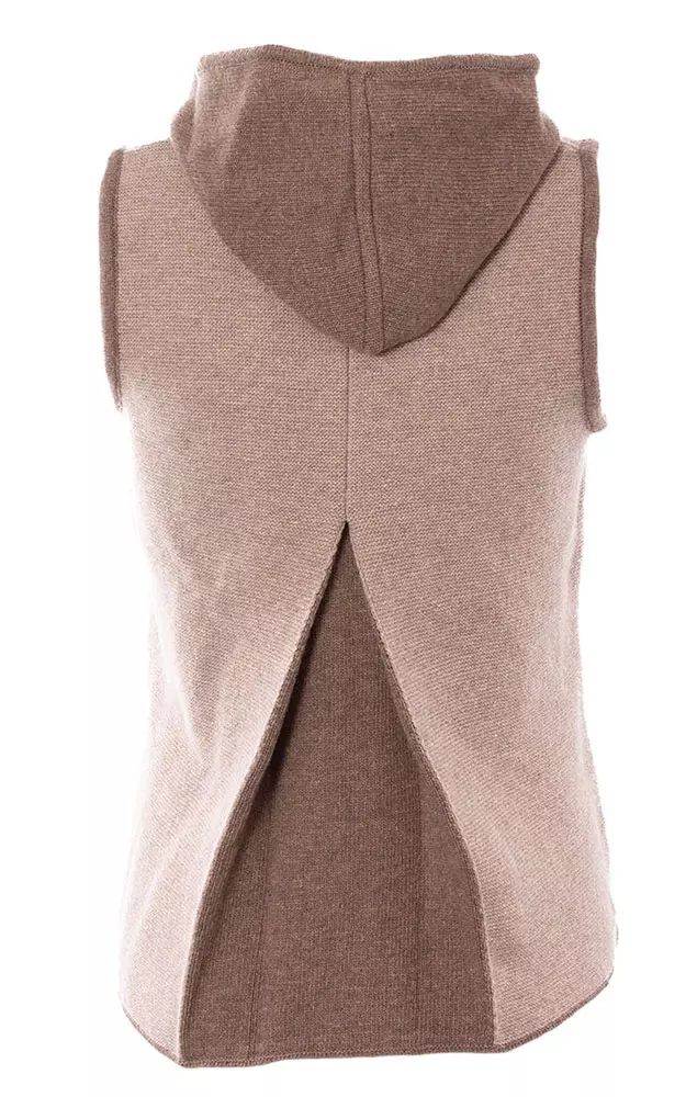 Strickweste Gitti 2, berber/rinde