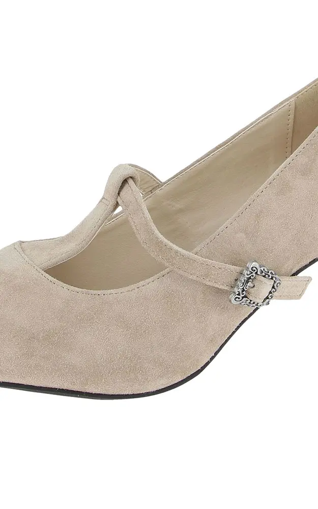 Velours-Schuhe 3009602066, taupe