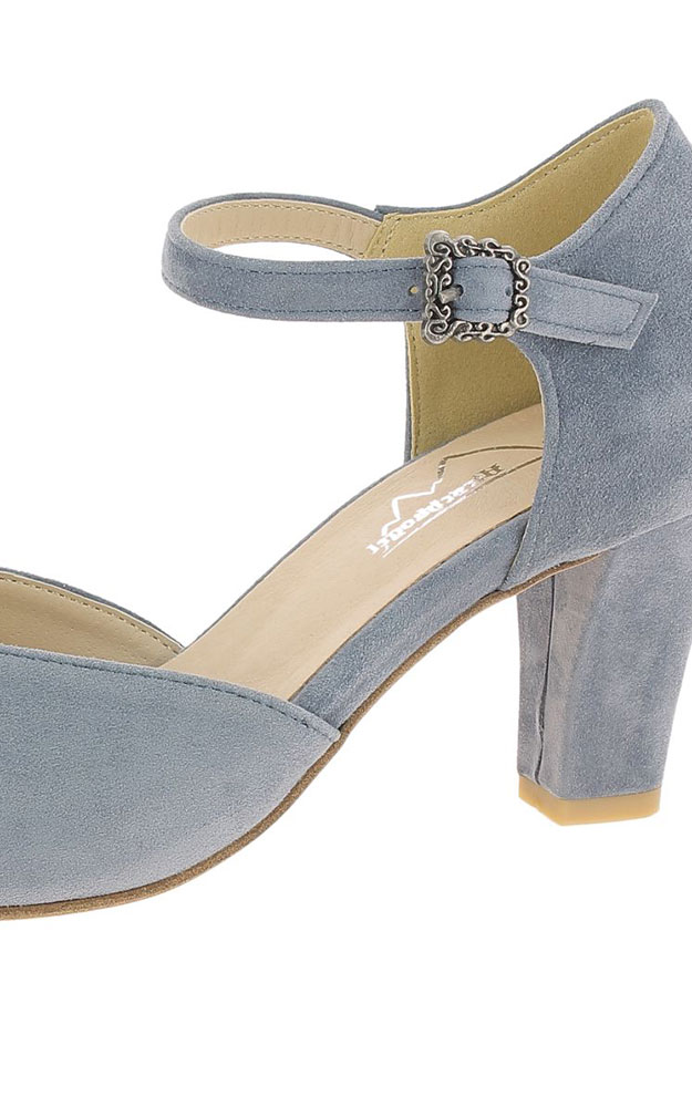 Velours-Schuhe 3001708, hellblau