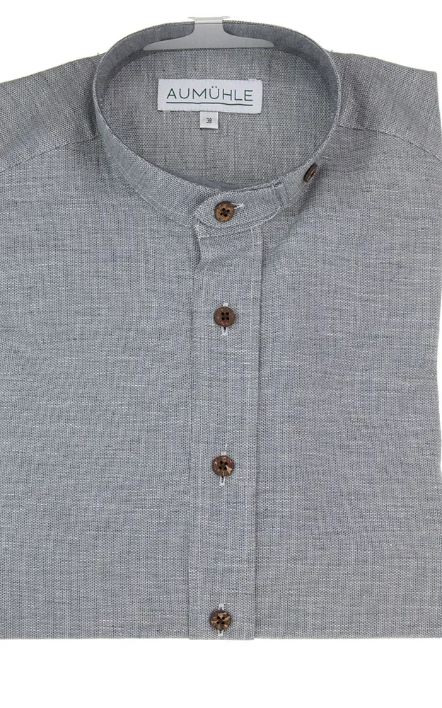 Hemd 13375D, rauchblau Stehkragen