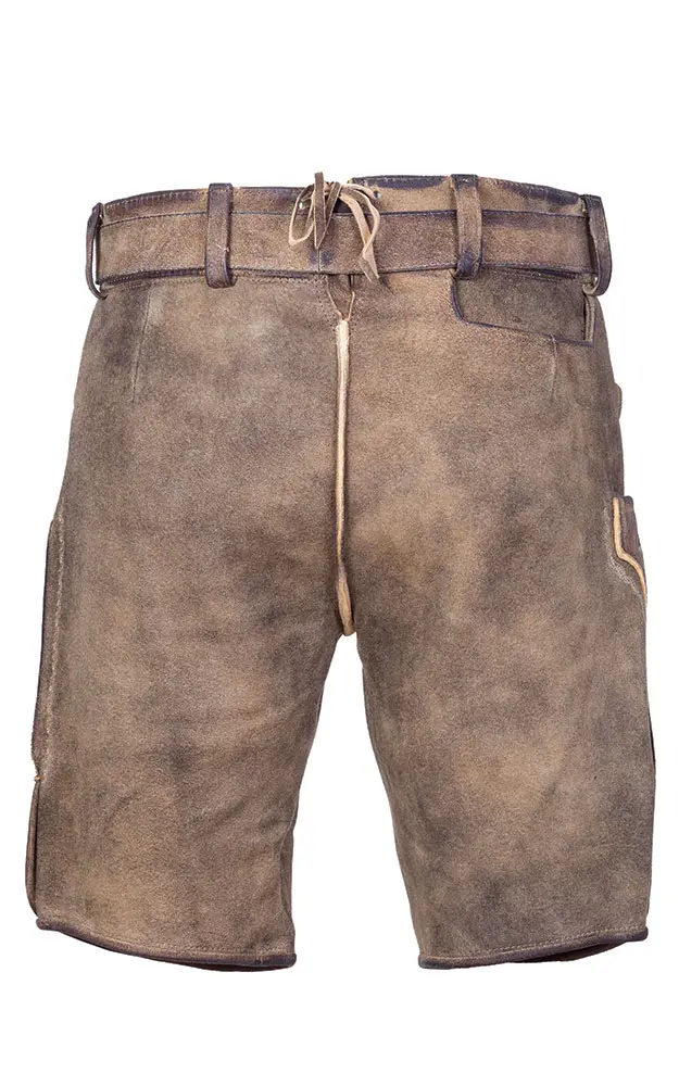 Lederhose Buchner mit Gürtel, acker kernig