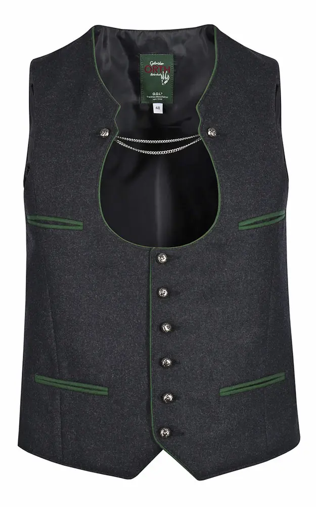 Weste Ketterl, anthtrazit/tanne