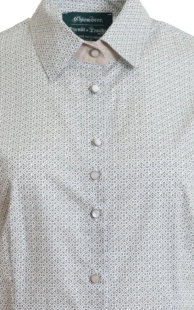 Trachtenbluse 6022 10290, grün/beige