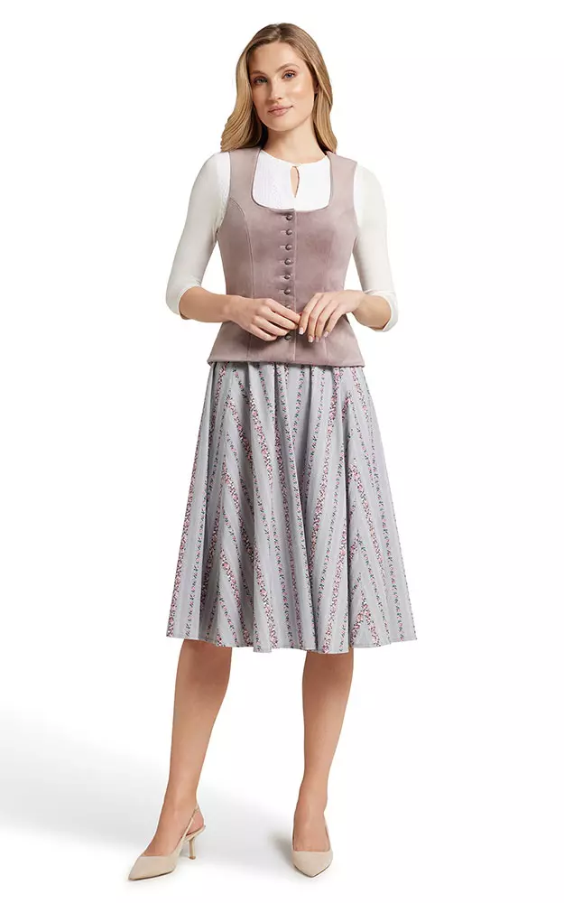 Mieder Samt 64250, rosa