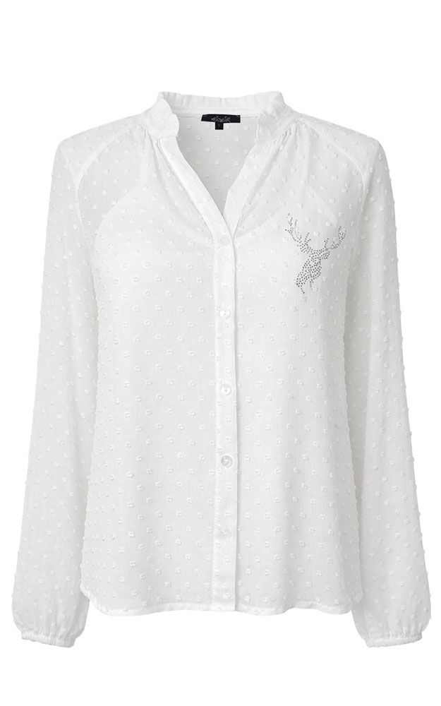 Trachtenbluse 72383, weiß