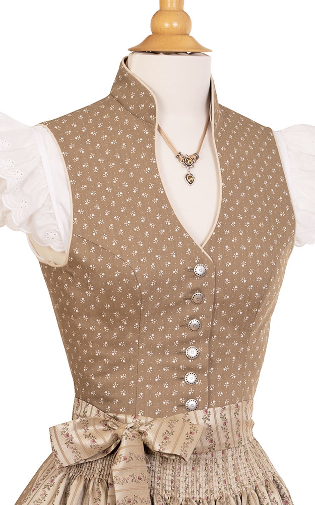 Blusendirndl Angertal /E beige, mit Schürze