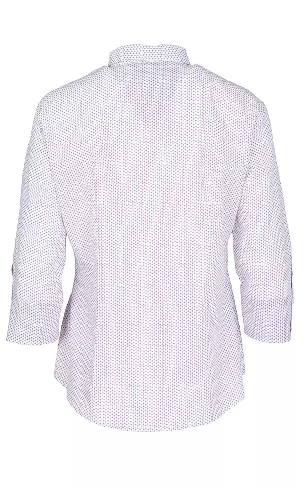 Trachtenbluse 6905 8448, weiß Kreuze beere