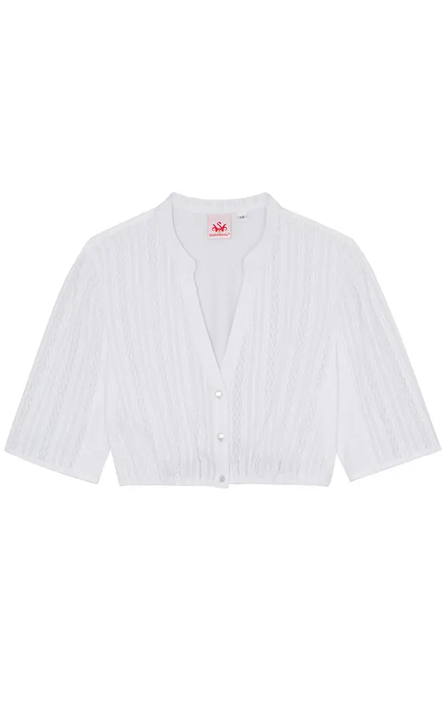Dirndlbluse Graupe, weiß