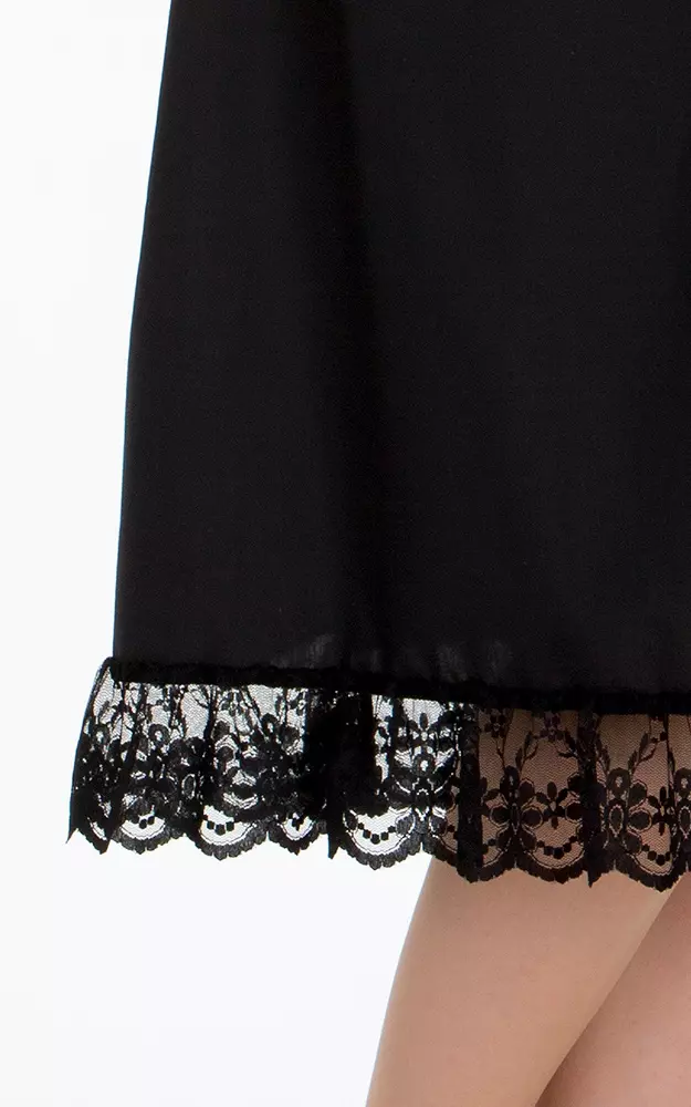 Unterrock Uta midi, schwarz 70cm Tüllspitze