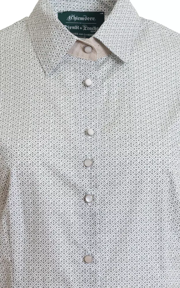 Trachtenbluse 6022 10290, grün/beige