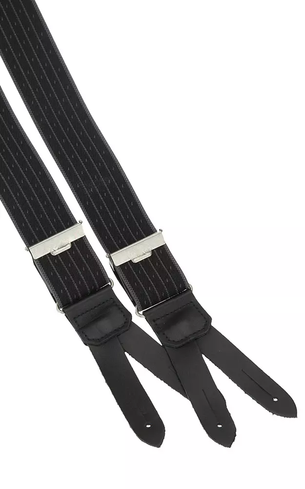 Hosenträger Stresemann 603, anthtrazit/schwarz