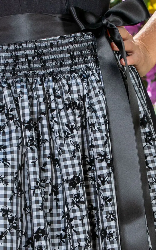 Schürze Schwarzsee Extra, # schwarz/weiß