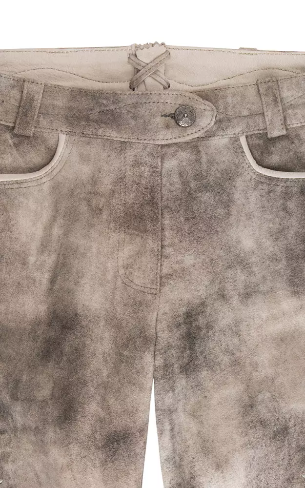 Damenlederhose Flummi, beige