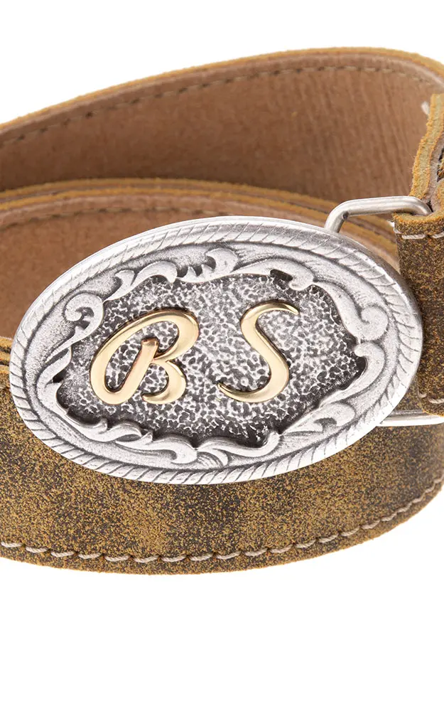 Herrengürtel Initialen Metall