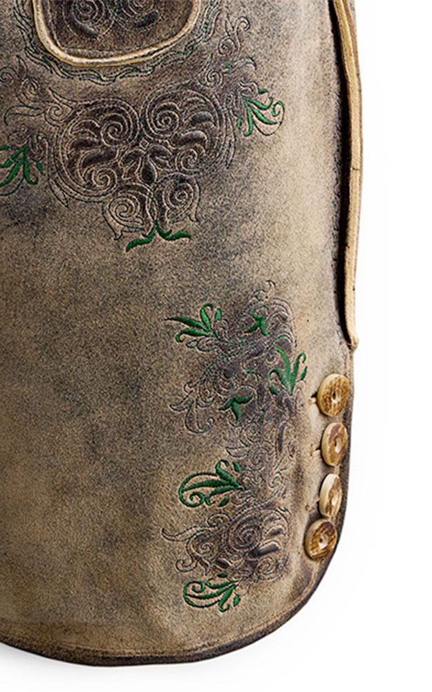 Lederhose Buchner2  mit Gürtel, natur kernig