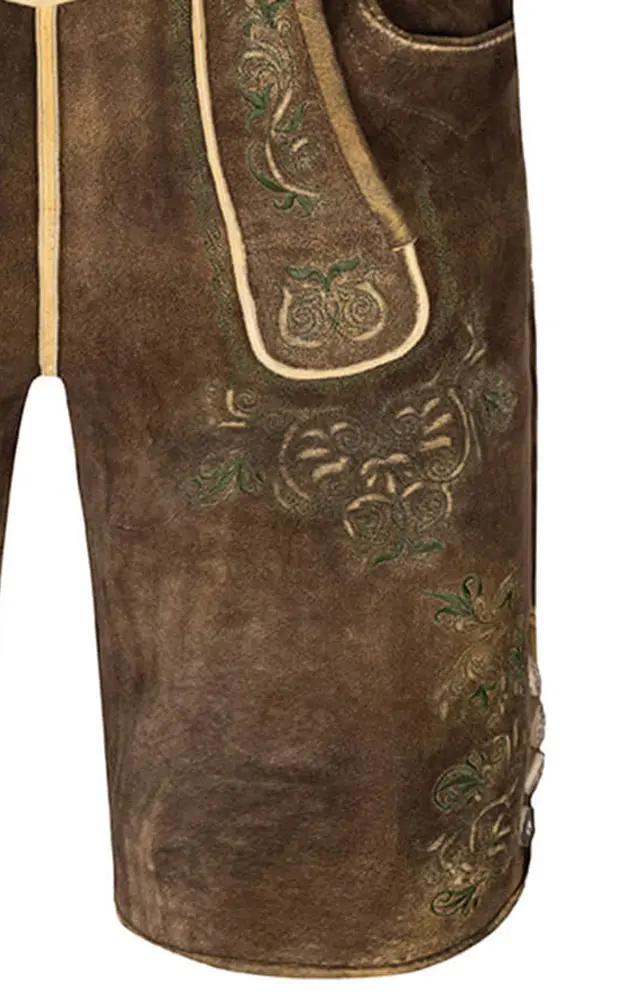 Lederhose Horst mit Gürtel, stroh