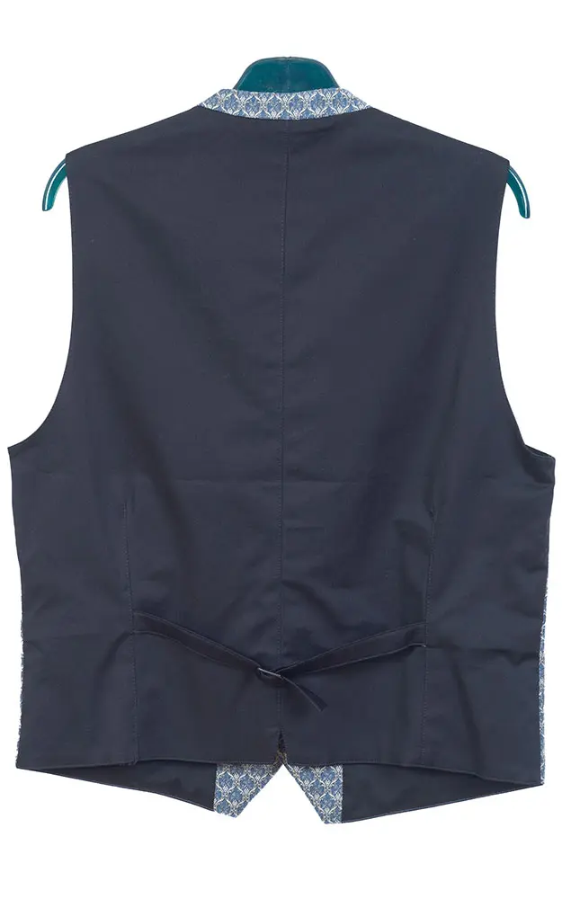 Weste Xeno, blau Stretchrücken