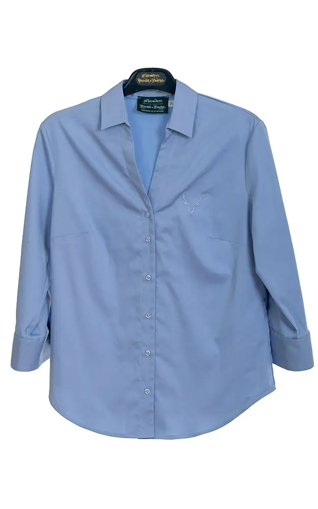 Trachtenbluse 60004, hellblau