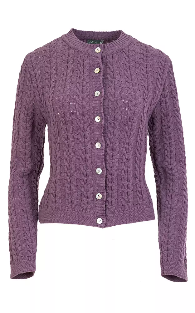 Strickjacke Jana, brombeer