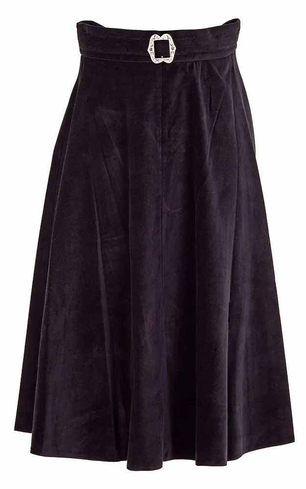 Rock Ried Samt, schwarz