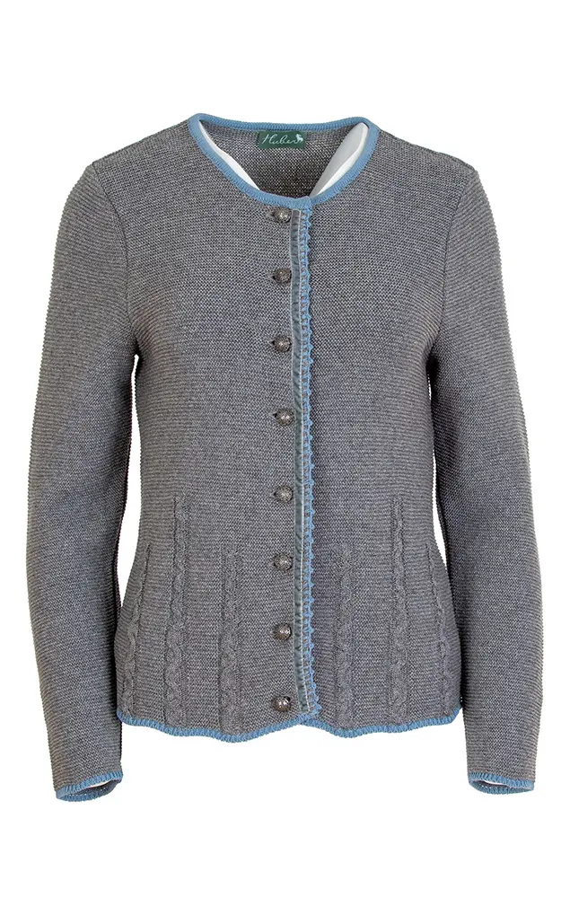 Strickjacke Petra, mittelgrau