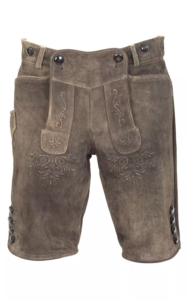 Lederhose Ebensee ohne Träger, ahorn