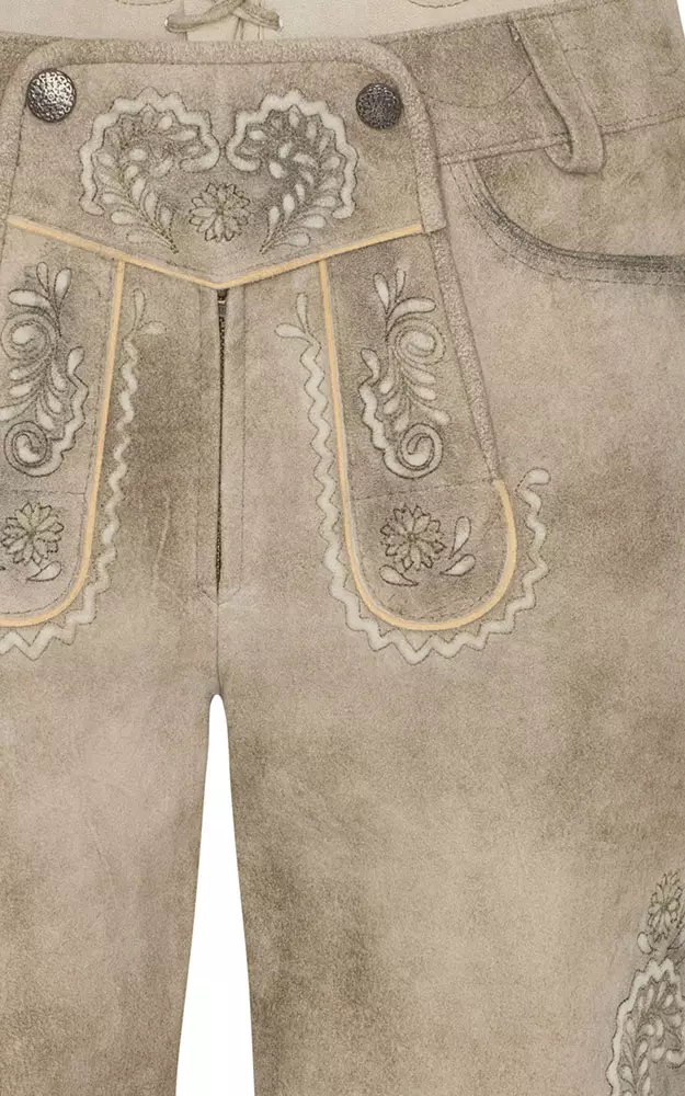 Damenlederhose Vanessa, hellbraun rustikal