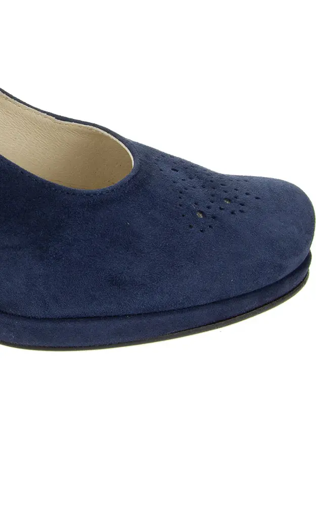 Velours-Schuhe 6117, marine