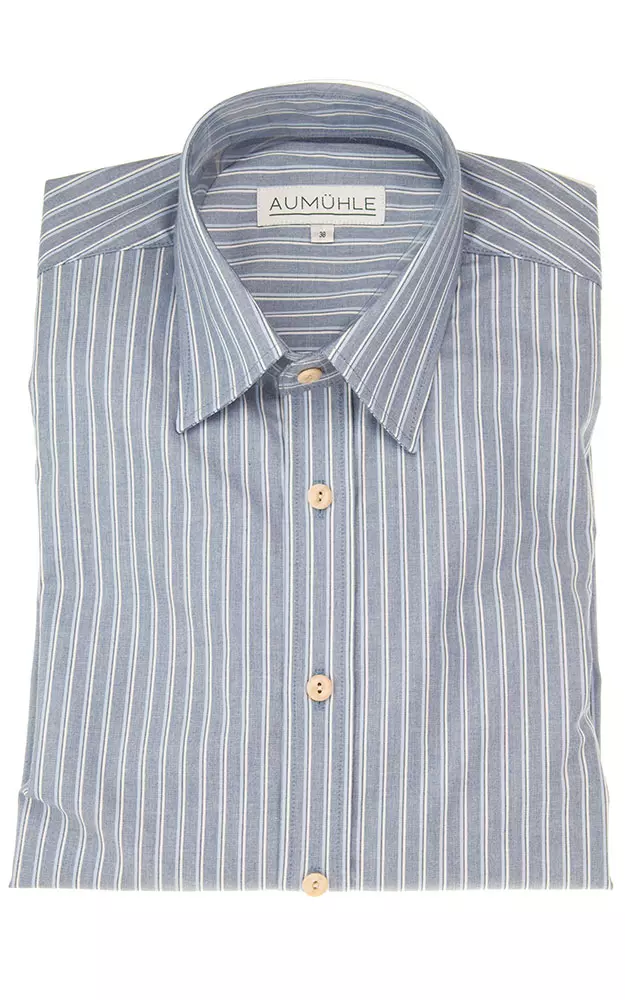 Hemd 03 03430D, blau gestreift