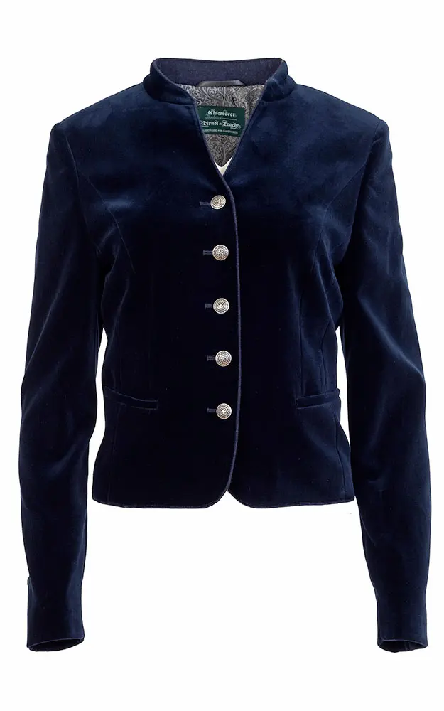 Jacke Annika 5817P Samt, marine