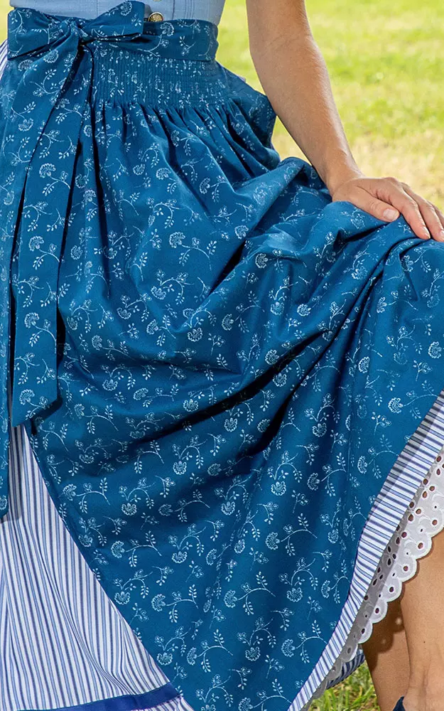 Schürze Eibsee, blau