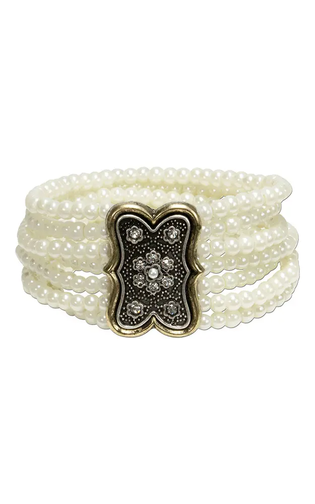 Armband Minna, Perle weiß