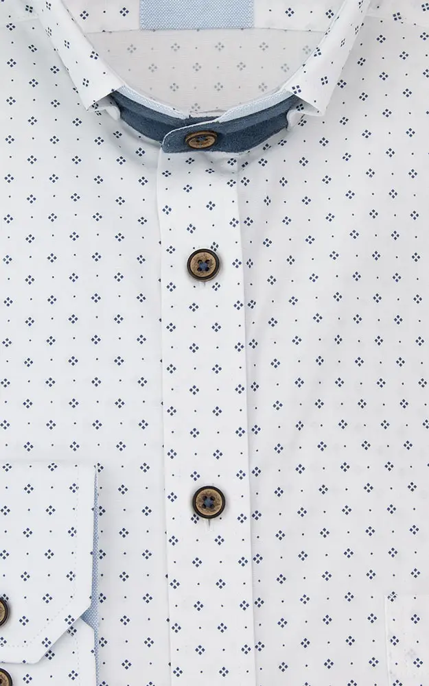 Hemd 3071 12165, weiß  - Slim fit