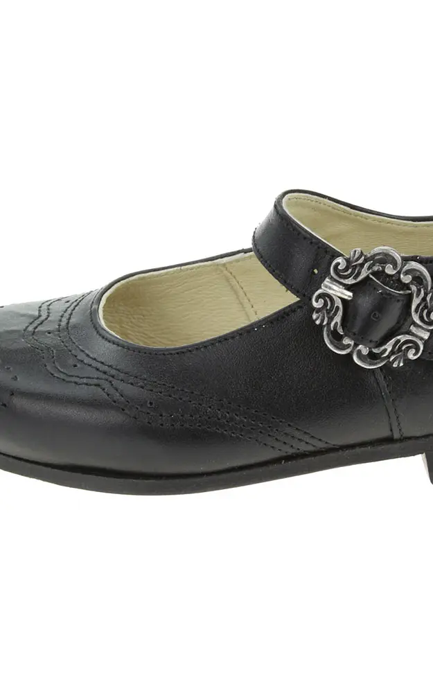 Kinder-Trachtenschuhe Mädchen, schwarz