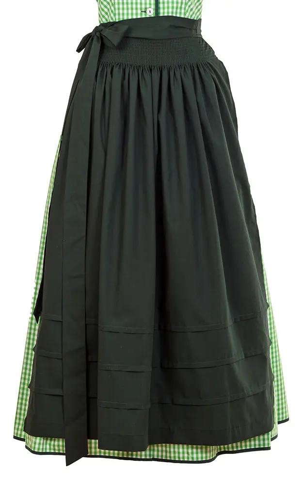 Schürze Stufen Extra, trachtengrün