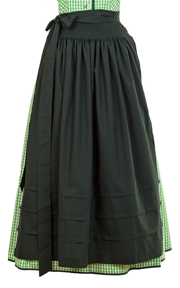 Schürze Stufen Extra, trachtengrün