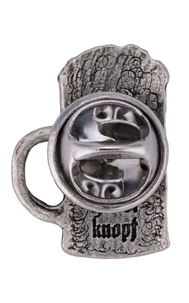 Ansteck-Pin - Bierkrug altsilber