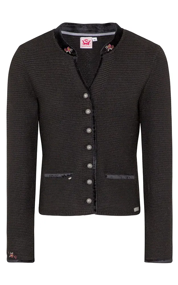 Strickjacke Malta, schwarz