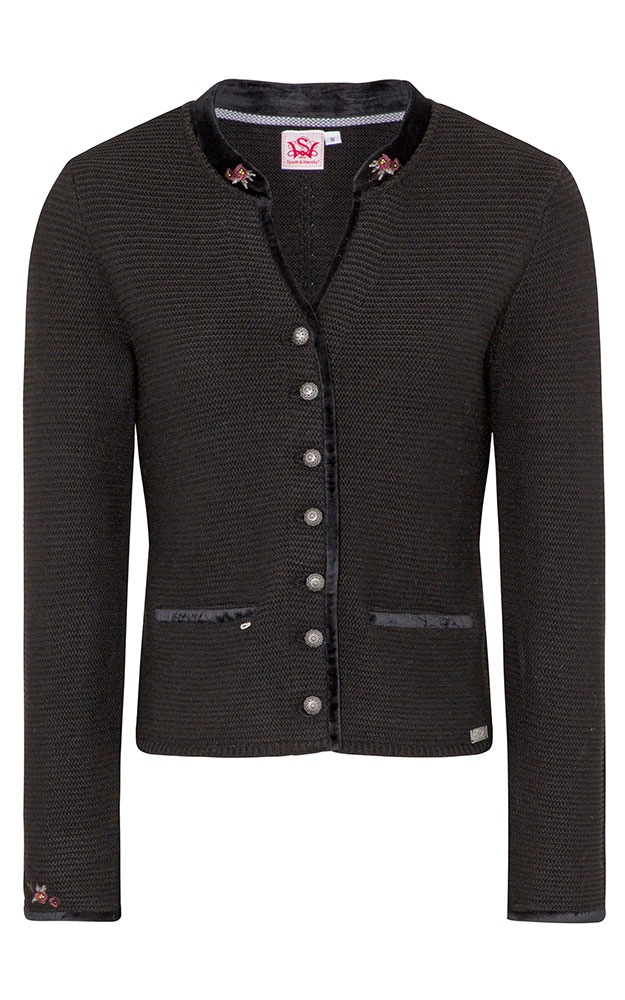 Strickjacke Malta, schwarz