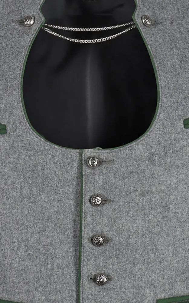 Weste Ketterl, hellgrau/tanne