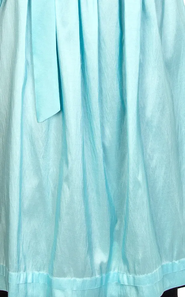 Schürze Taft, eisblau