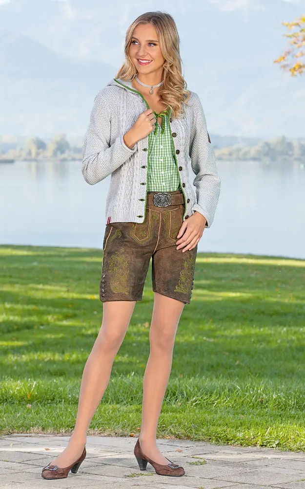 Damenlederhose Eichberg, antik