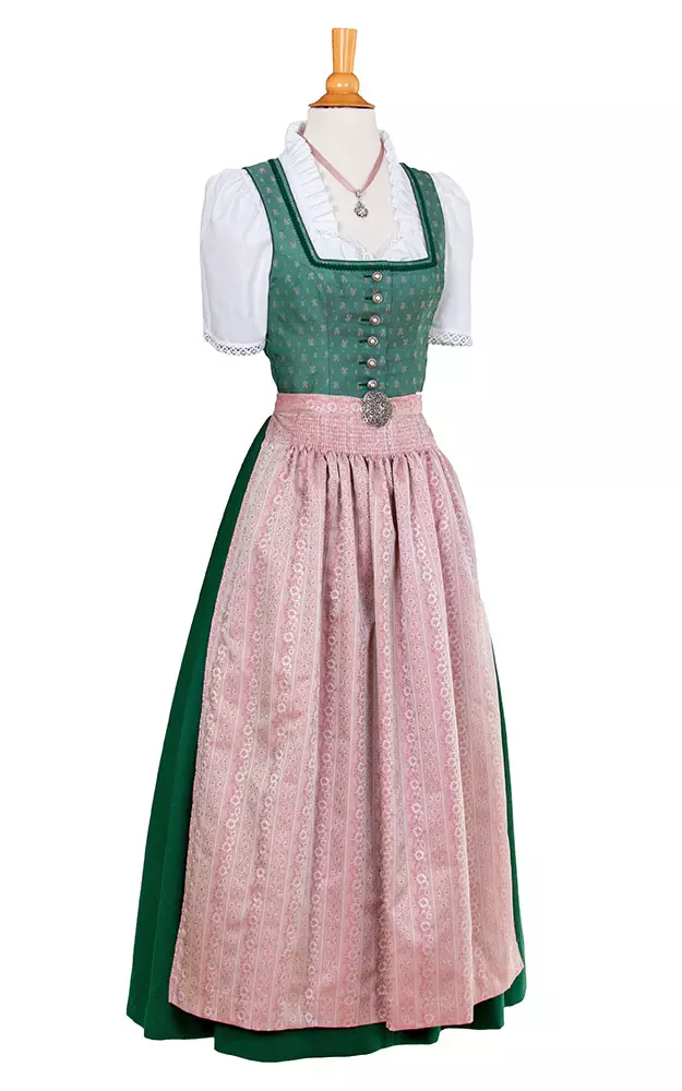 Blusendirndl Bramsee /E grün, ohne Schürze