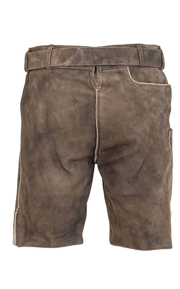 Lederhose Mathias mit Gürtel, beige
