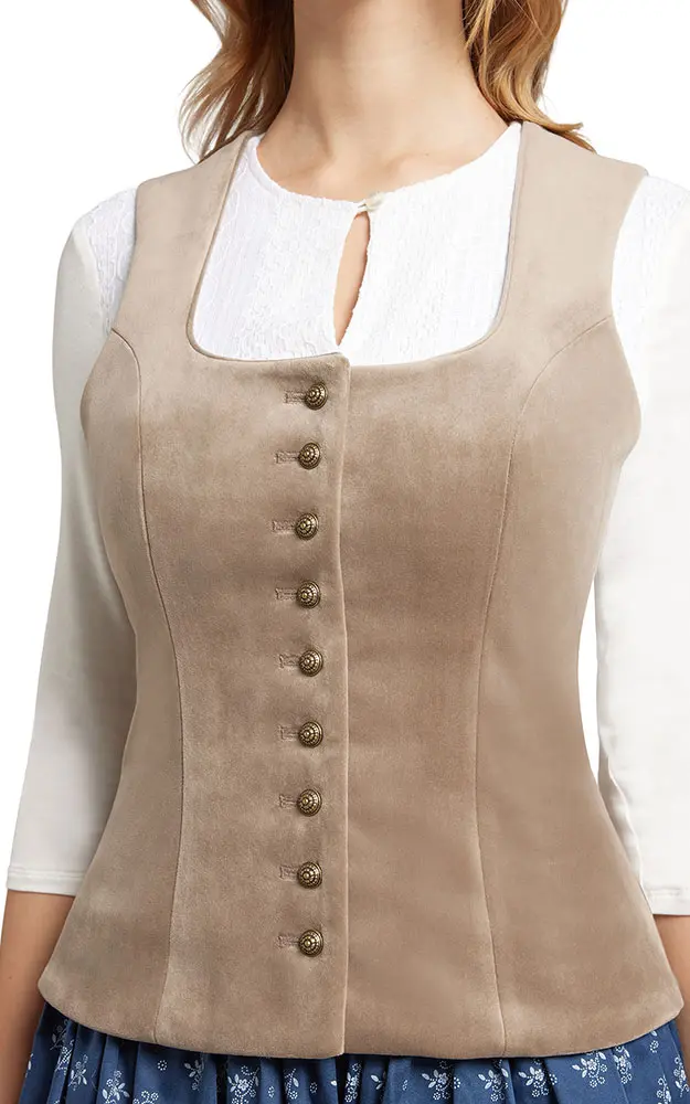 Mieder Samt 64250, natur