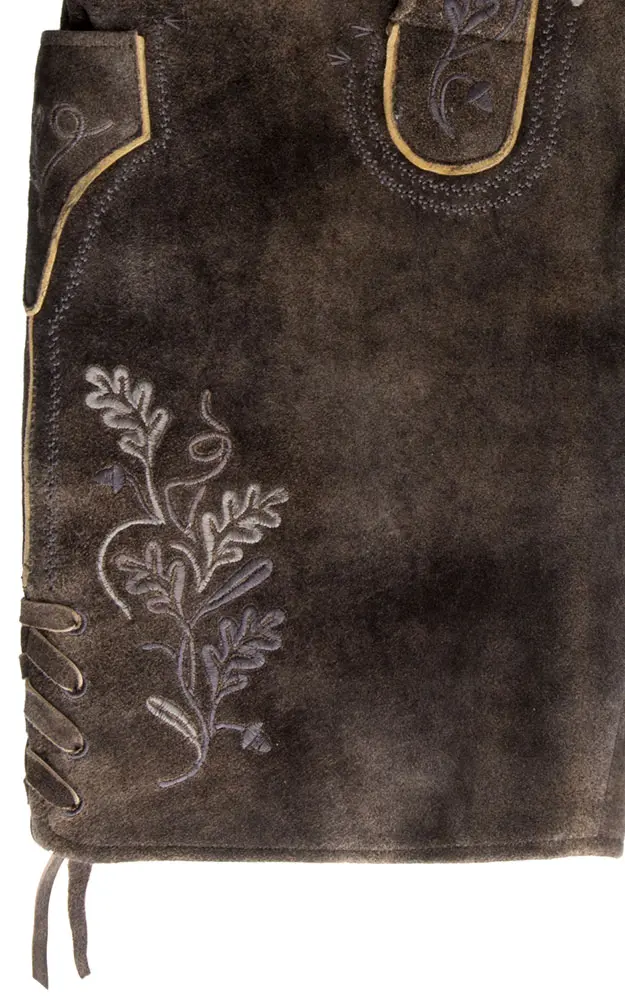 Lederhose Faistenlohe mit Gürtel, marokko