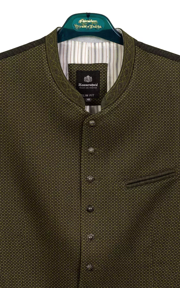 Weste Mirko, olivgrün - Stretch