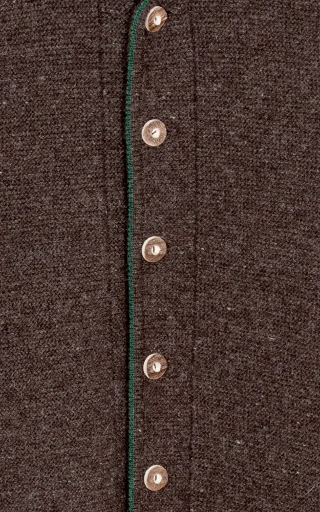 Strickweste Gierli, dunkelbraun/tanne