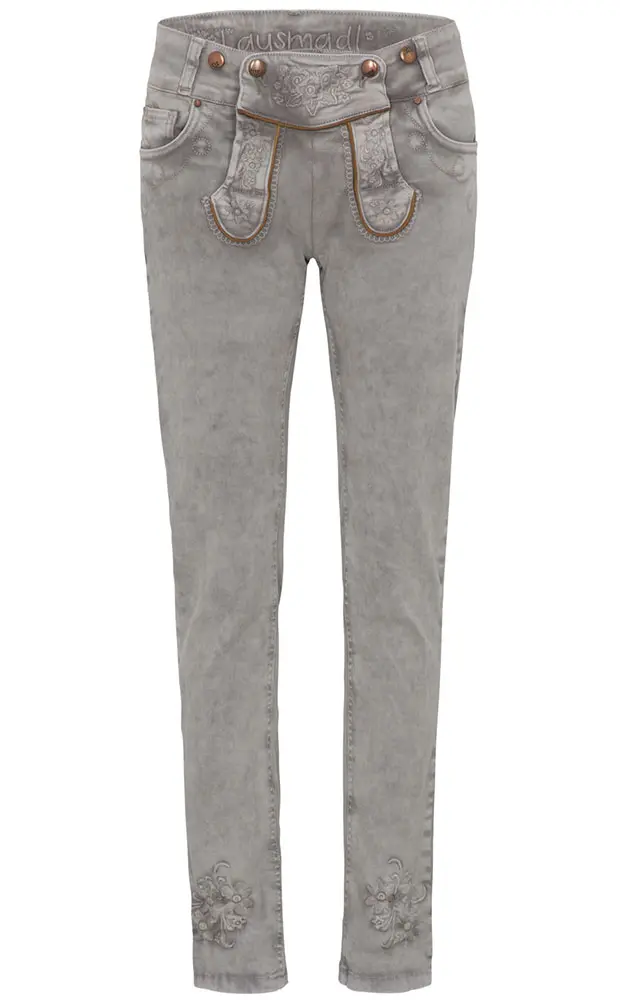 Trachtenjeans 1201, hellgrau