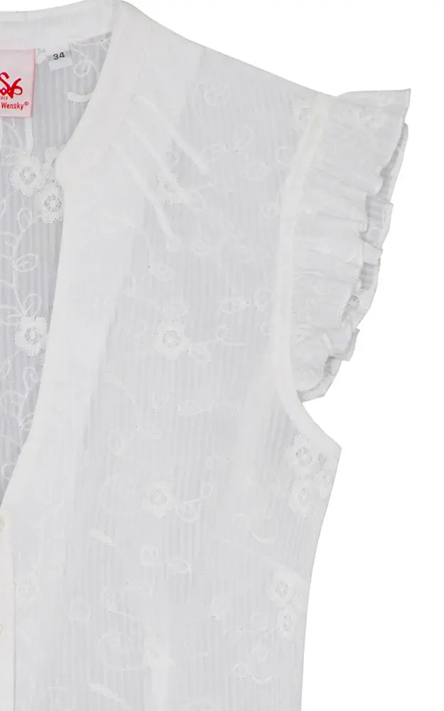 Trachtenbluse Garda, weiß